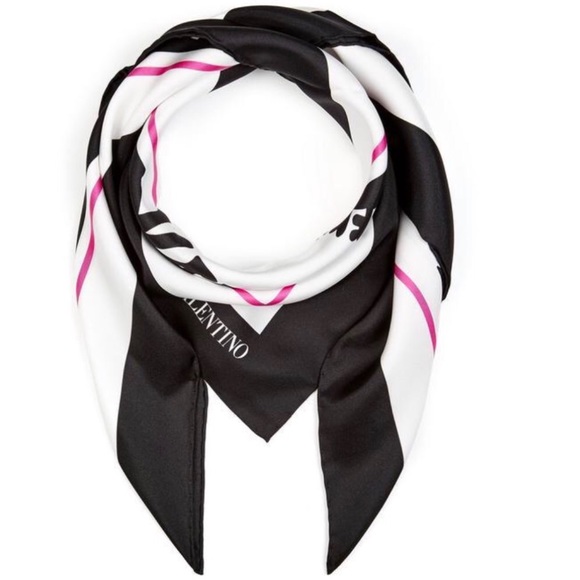 Valentino Accessories - New! VALENTINO Waves Silk Scarf
